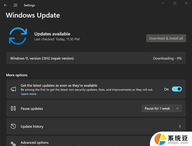 微软Win11恢复工具初上手：Windows Update方式安装新系统指南