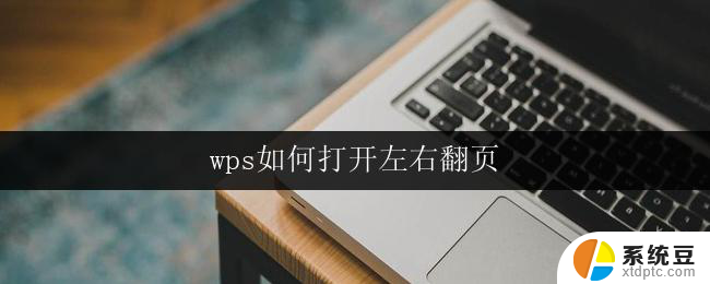 wps如何打开左右翻页 wps如何打开左右翻页设置